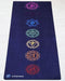 Tapis yoga ecologique antidérapant latex microfibre - Design 7 chakras | Achaman