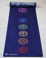 Antislip yogamat 5 mm - comforthoudingen - 7 chakra's - Vignette | Achamana