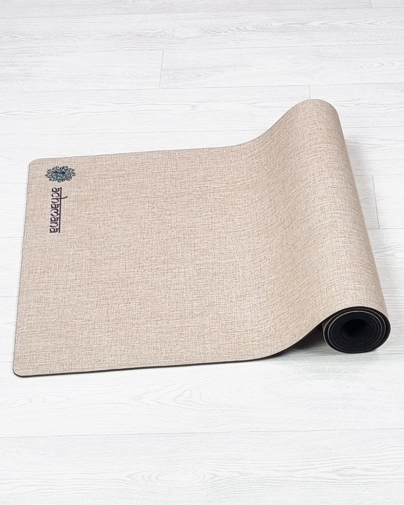 Accessoire yoga - Tapis de yoga écologique latex et chanvre | Achamana