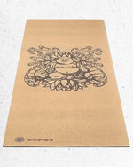 Tapis de yoga liège & latex - épaisseur 5 mm - Bouddha rieur - Vignette | Achamana