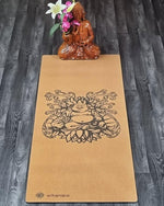 Tapis de yoga liège & latex - épaisseur 5 mm - Bouddha rieur - Vignette | Achamana