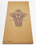 Elephant XL Cork Yoga Mat - Vignette | Achamana