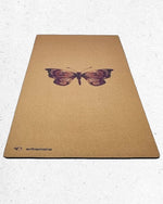 Tapis de yoga liège & latex - épaisseur 5 mm - Papillon - Vignette | Achamana