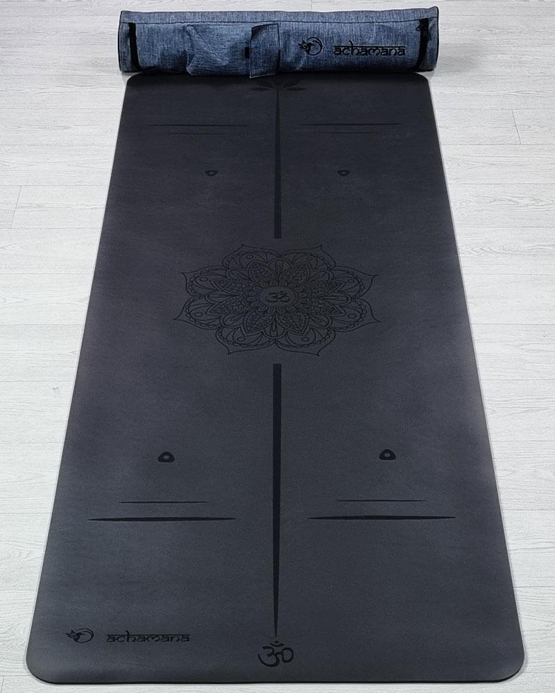 Accessoire yoga - Tapis de yoga professionnel - latex et eco PU - design Mandala | Achamana