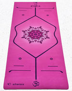 Tapis de yoga et Pilates 3 plis 6 mm Rose floral - Vignette | Achamana