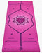 Yoga débutant - Tapis de yoga dynamique 6 mm - lignes de position | Achamana