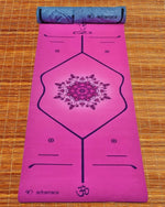 Tapis de yoga et Pilates 3 plis 6 mm Rose floral - Vignette | Achamana