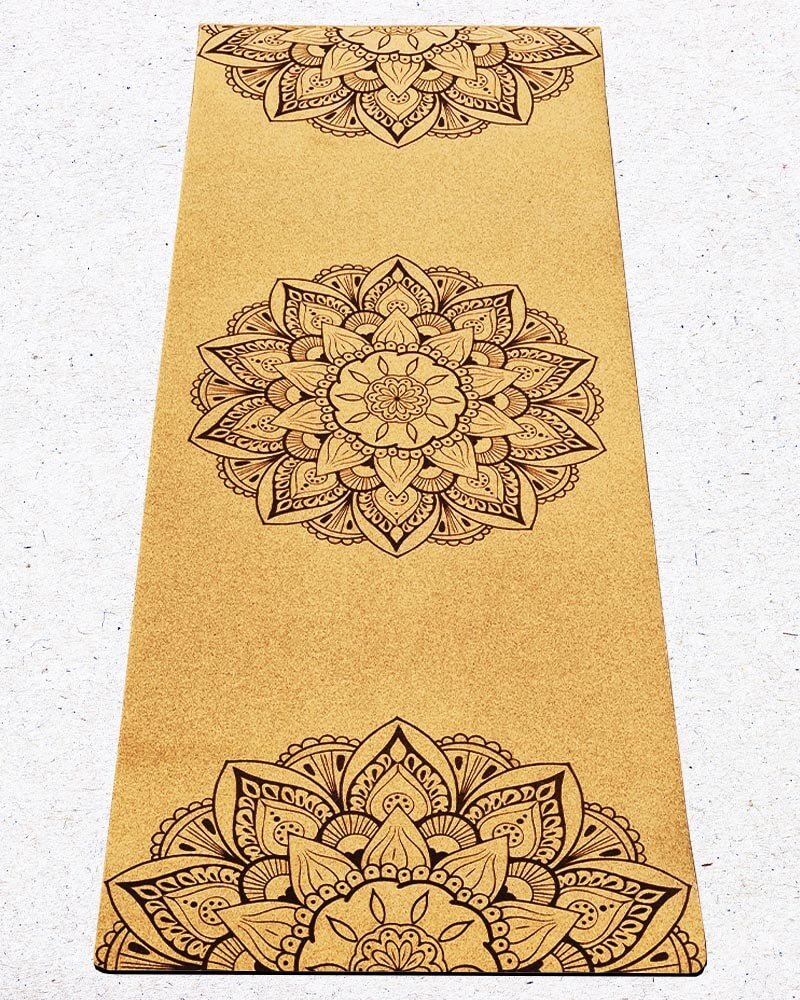 Tapis yoga liege mandala - Boutique yoga en ligneAcha mana