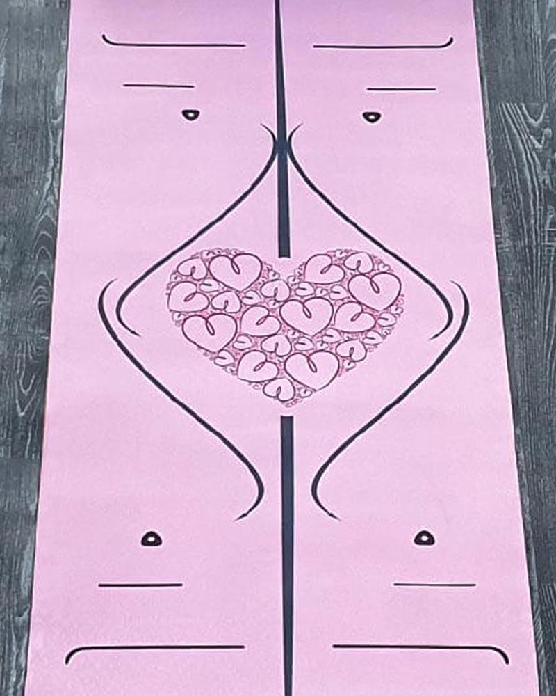 Tapis de yoga écologique rose - Achamana