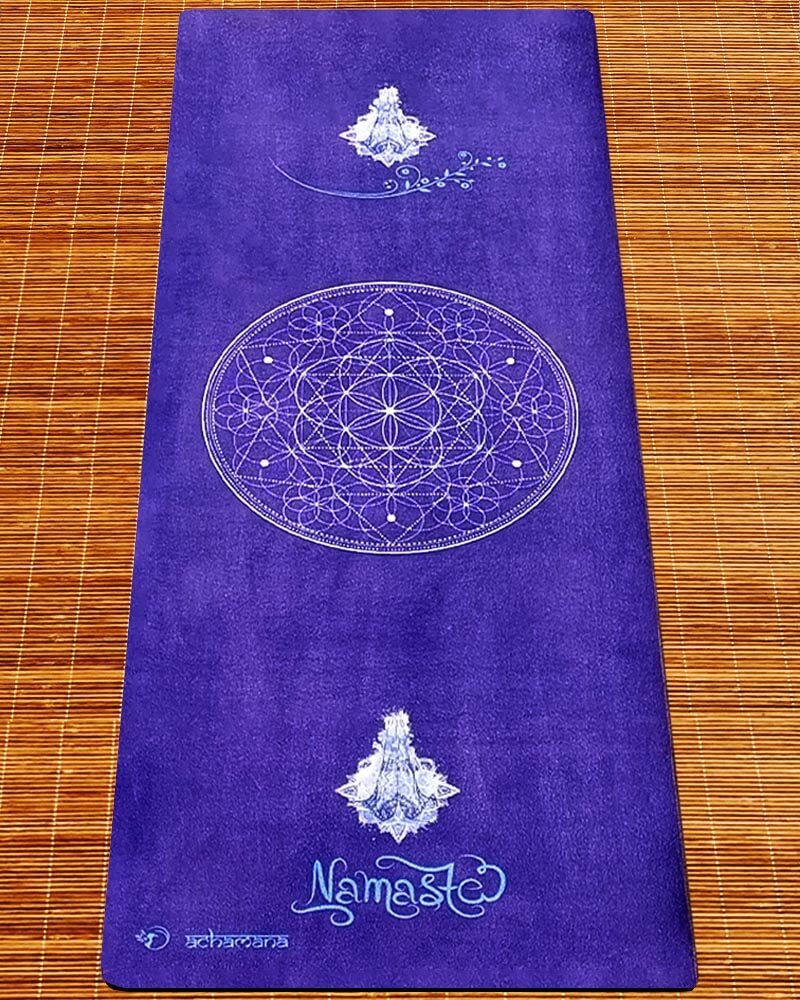 Tapis de yoga épais 6 mm antidérapant design Namasté | Achamana