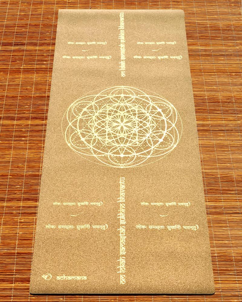 Boutique yoga Marseille - tapis yoga liege - mantra Lokah Samastah Sukhino bhavantu | Achamana