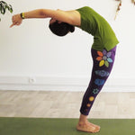 Biologische paarse yoga legging - Chakra definitie - Vignette | Achamana